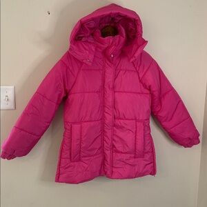 Culture Couture Pink Puffer Insulated Snow Coat detachable hood weatherproof Med